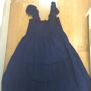 Hill House Ellie Nap Dress Navy Cotton sz L